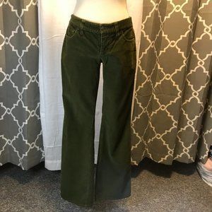 The Limited green corduroy pant, size 4
